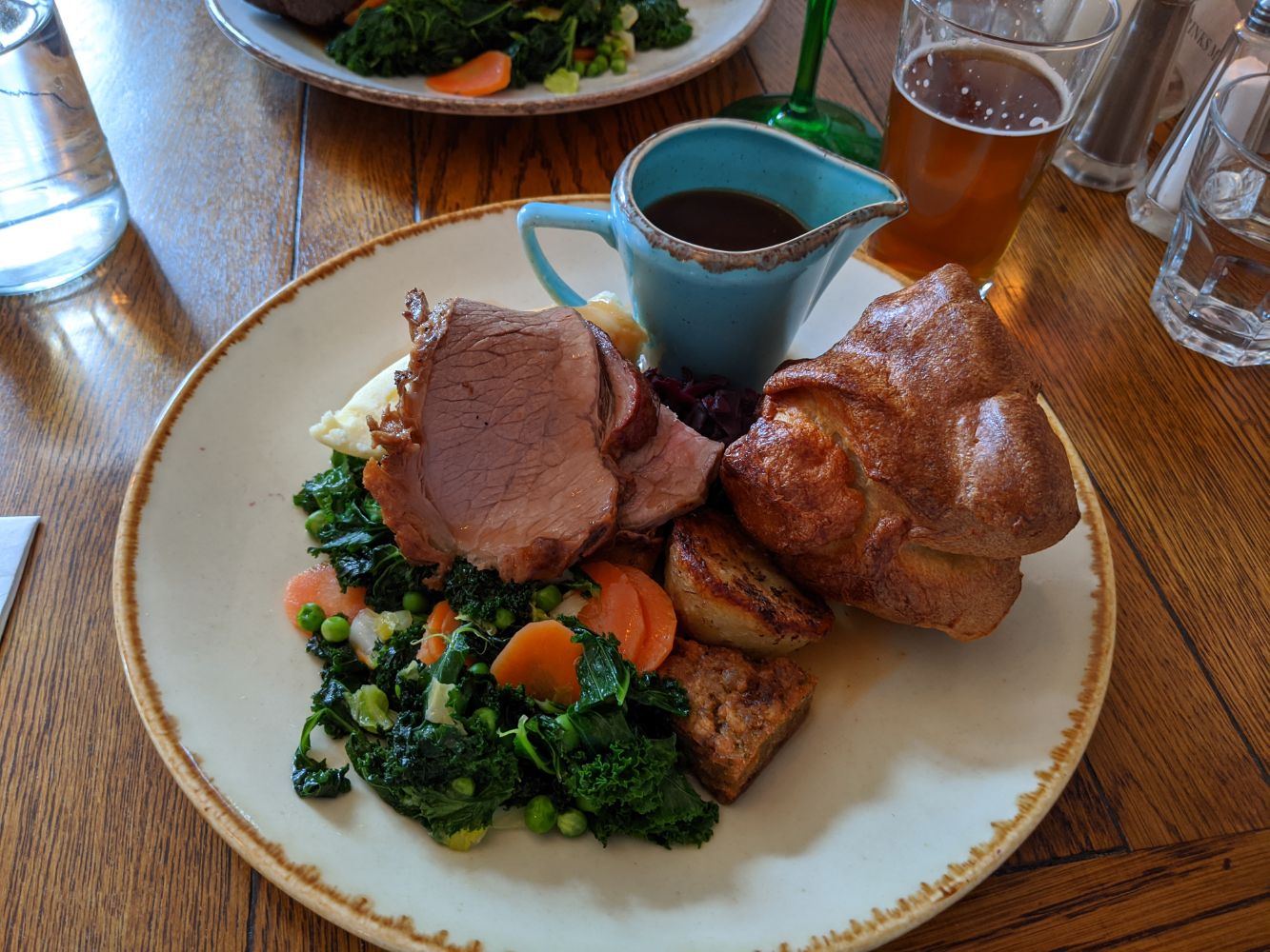 Roast beef Sunday lunch