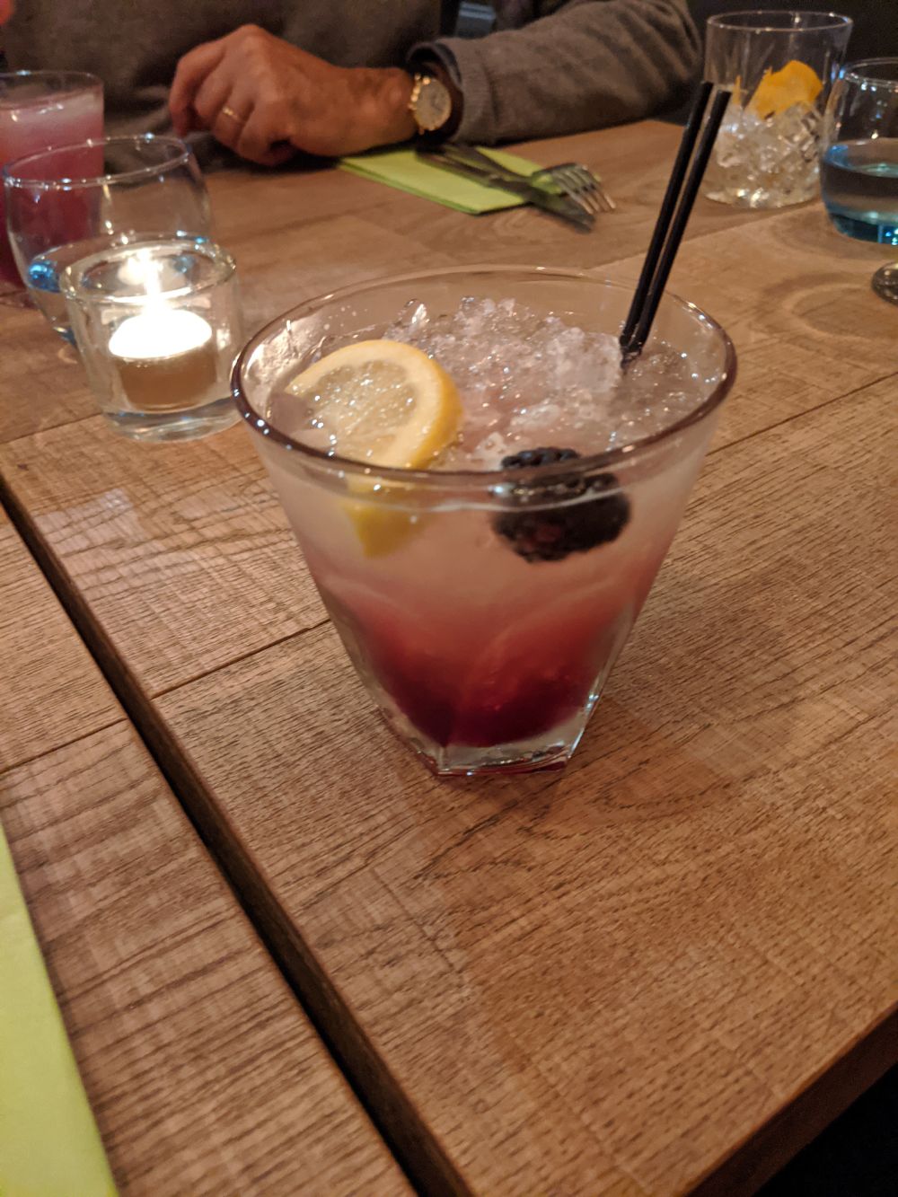 A Bramble cocktail A Bramble cocktail