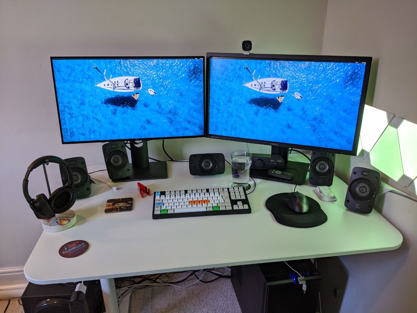 Because this year I'm upgrading my desk setup 🤭 #sofyyev #desksetup , Samsung M8 Monitor